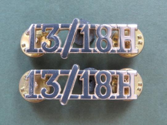 British Army The 13th /18th Royal Hussars Shoulder Titles