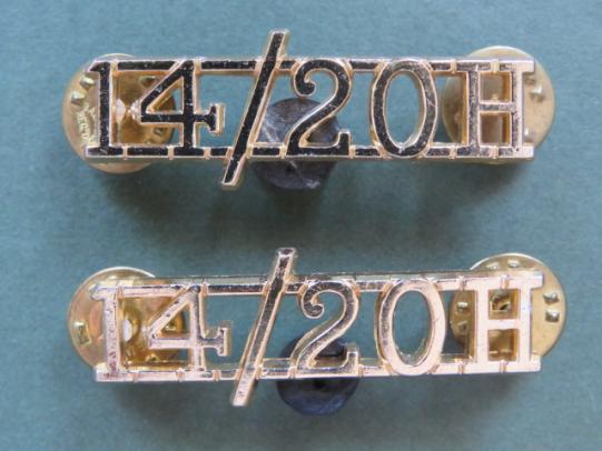 British Army The 14th /20th King's Hussars Shoulder Titles