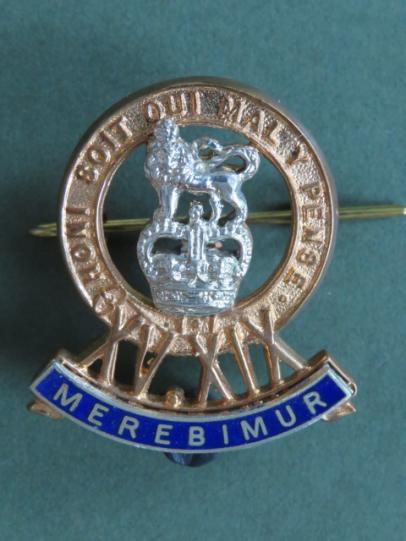 British Army 15th/19th King's Royal Hussars Post 1953 Officer's Cap Badge