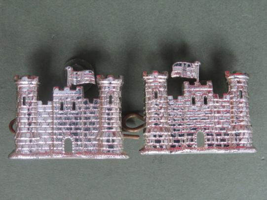British Army The Inniskilling (6th Dragoon Guards) Officer's Collar Badges