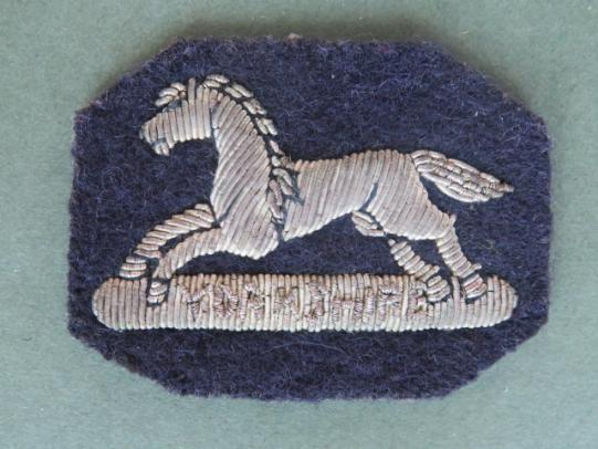 British Army The Prince of Wales's Own Regiment of Yorkshire Officer's Side Cap Badge