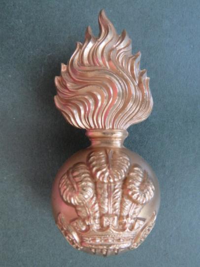 British Army The Royal Welsh Fusiliers 1881-1904 Fur Cap Grenade Badge