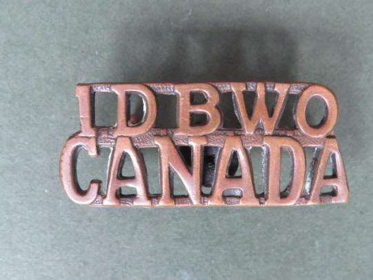 Canada WW1 1st Depot Battalion of Western Ontario of Canada Shoulder Title