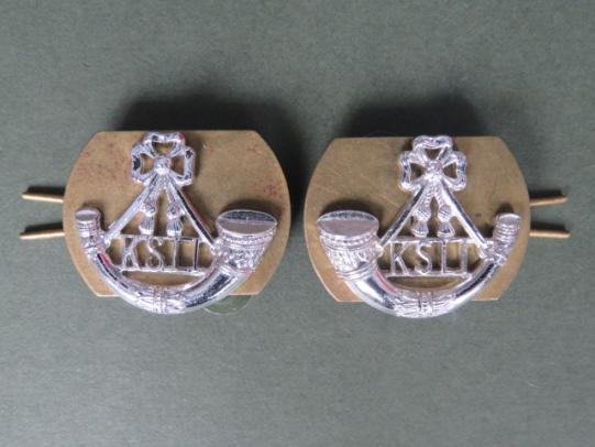 British Army The King's Shropshire Light Infantry No2 Dress Collar Badges