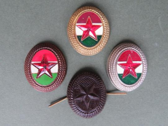 Hungary M57 Field Service Cap Badges, Officer's, NCO's, Soldiers and Plastic Versions
