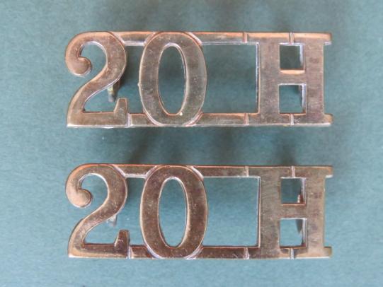 British Army The 20th Hussars Shoulder Titles