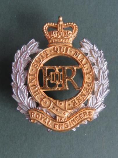 British Army Royal Engineers EIIR Officer's Cap Badge