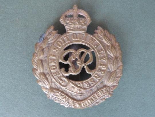 British Army Royal Engineers KGVI Cap Badge