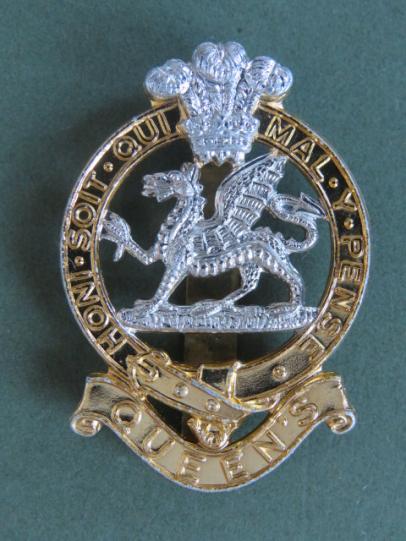 British Army The Queen's Regiment Cap Badge