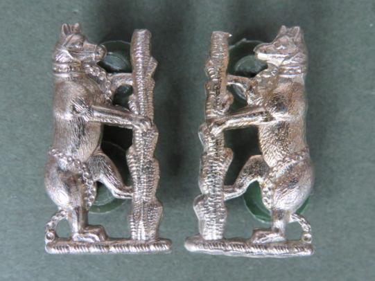 British Army Warwickshire Yeomanry Collar Badges