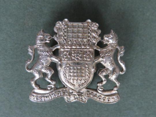 British Army 2nd County of London Yeomanry (Westminster Dragoons) Collar Badge