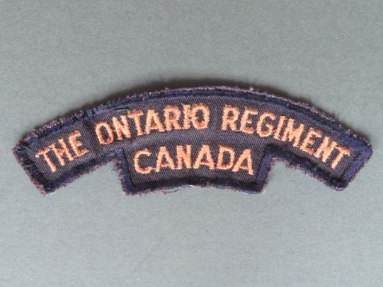 Canada The Ontario Regiment Shoulder Title