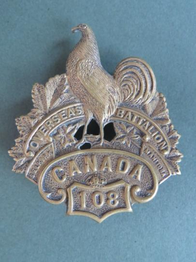 Canada WW1 CEF 108th Infantry Battalion Cap Badge