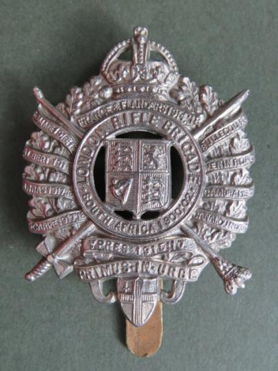 British Army The 5th City of London Regiment (London Rifle Brigade) Post WW1 Cap Badge