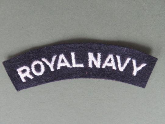 Royal Navy 1950's Shoulder Title