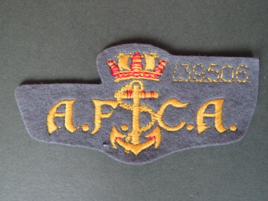 Royal Navy (A.F.C.A.) Admiralty Ferry Crew Association) Pocket Patch