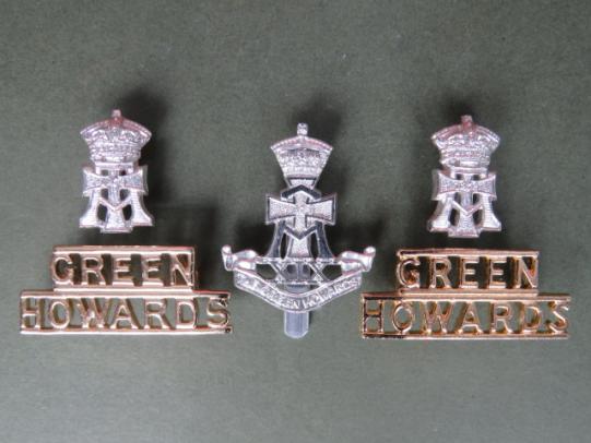 British Army The Green Howards Cap Badge, Collar Badges & Shoulder Titles