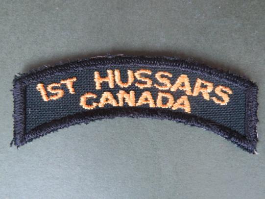 Canada Army 1st Hussars Shoulder Title