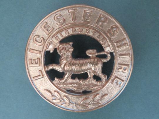 British Army Leicestershire Regiment Helmet Plate Center