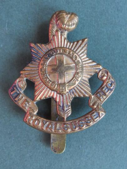 British Army WW1 Economy The Royal Sussex Regiment Cap Badge