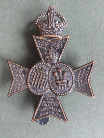 British Army The 16th London Regiment (Queen's Westminster and Civil Service Rifles) Cap Badge