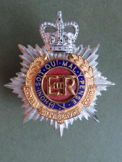 British Army EIIR Royal Army Service Corps Officer's Cap Badge