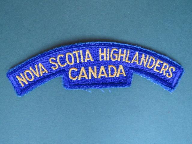 Canada Army Nova Scotia Highlanders Shoulder Title