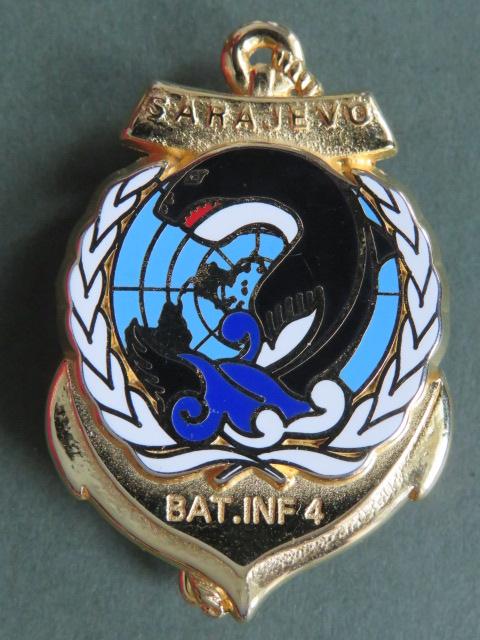 France Marines 21° Régiment d’Infanterie de Marine, SARAJEVO, BAT INF 4 Pocket Crest
