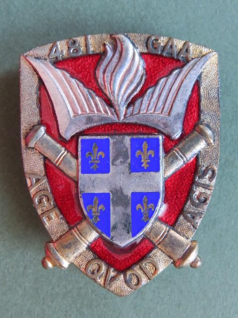 France Army 481° Groupe d’Artillerie Antiaérienne Pocket Crest