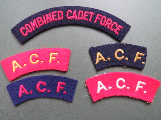 British Army 5 Various Army Cadet Force and Combined Cadet Force Shoulder Titles