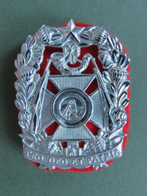South Africa Army Witwatersrand Rifles Post 1964 Kilmarnock Bonnet Badge