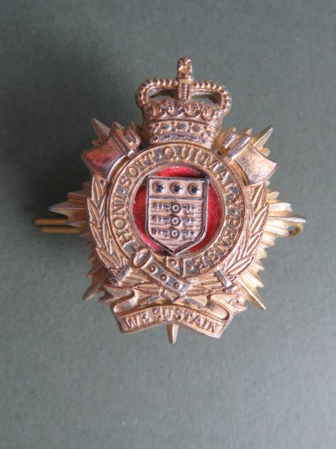 British Army Royal Logistic Corps Officer's Service Dress Cap Badge