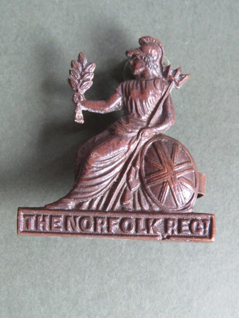 British Army Pre 1937 The Norfolk Regiment Officers' Service Dress Cap Badge