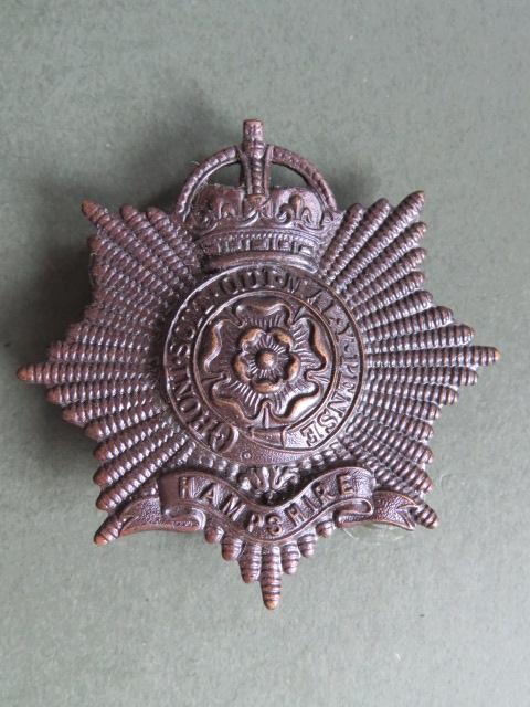 British Army Pre 1949 Hampshire Regiment Officer's Service Dress Cap Badge