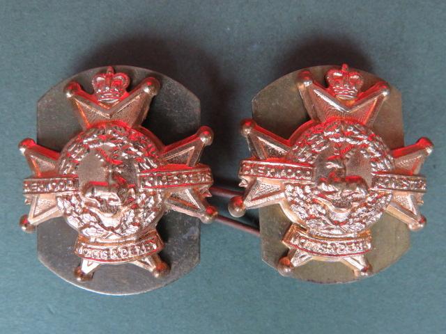 British Army The Sherwood Foresters (Nottinghamshire & Derbyshire Regiment) Collar Badges