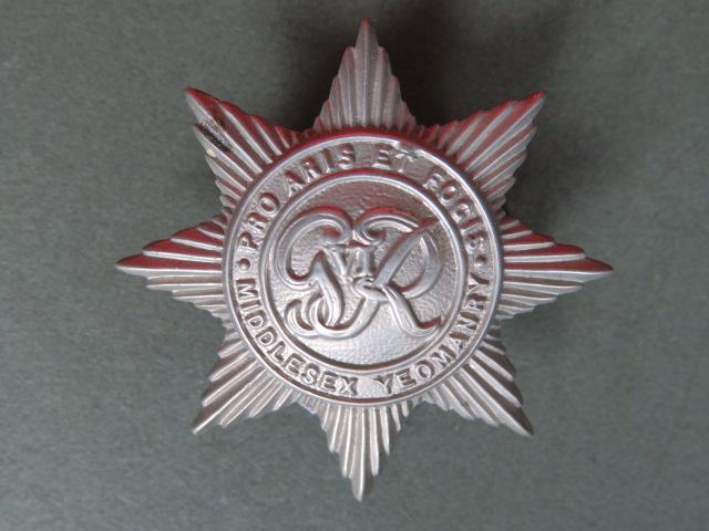 British Army GVIR The County of London Yeomanry (Middlesex, The Duke of Cambridge's Hussars) Cap Badge