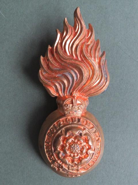 British Army The Royal Fusiliers (City of London Regiment) Pre 1953 Fur Cap Grenade Badge