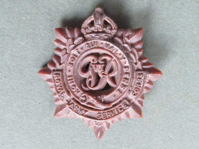 British Army WW2 Plastic Royal Army Service Corps Cap Badge