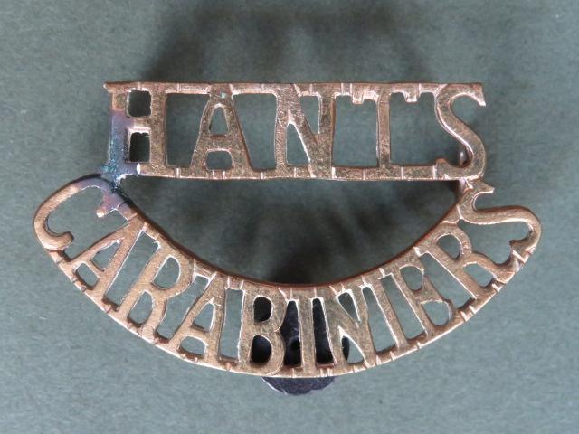 British Army Hampshire Carabiniers Shoulder Title