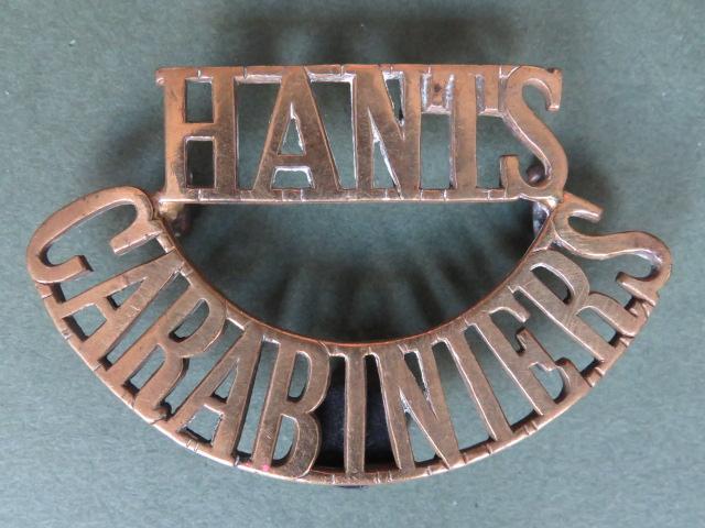 British Army Hampshire Carabiniers Shoulder Title