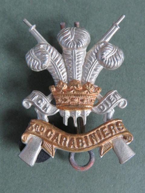 British Army 3rd Carabiniers (Prince of Wales's Dragoon Guards) Collar Badge