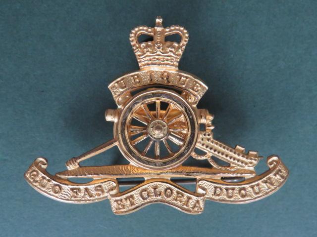 British Army Post 1953 Royal Artillery Officer's Cap Badge