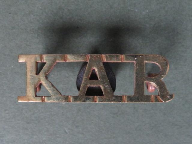 British Army King's African Rifles Shoulder Title