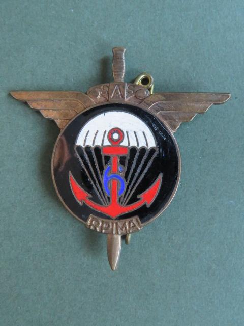 France 6e R.P.I.M.a (Regiment Parachutiste d' Infanterie de Marine) Pocket Crest