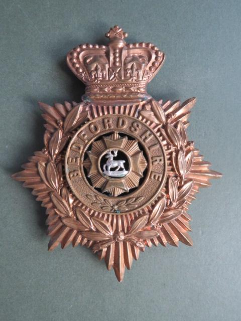 British Army Pre 1901 Bedfordshire Regiment Helmet Plate