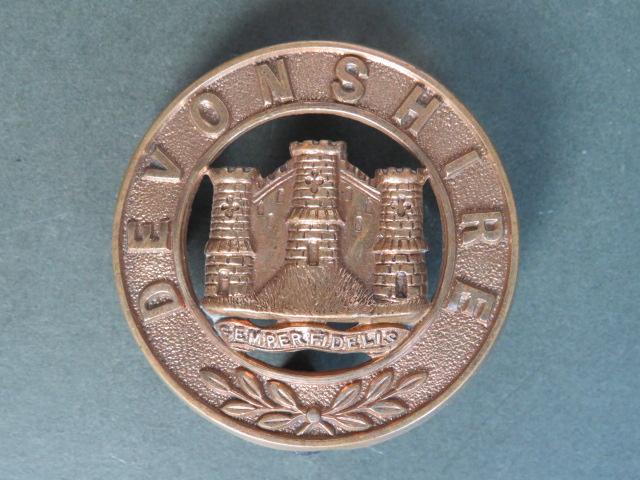 British Army The Devonshire Regiment Pre 1901 Helmet Plate Centre