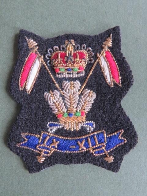 British Army 9th/12th Royal Lancers Officers' Dress Cap Badge