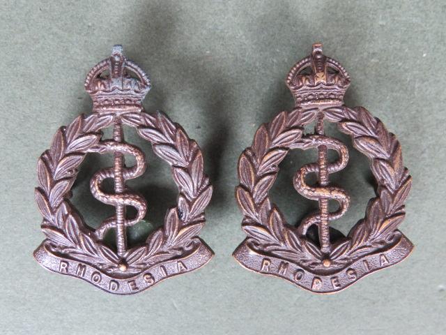 Rhodesia Southern Rhodesia Medical Corps Collar Badges