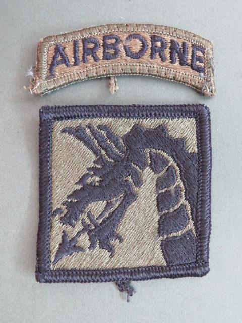 USA Army XVIII Corps Shoulder Patch and Airborne Tab
