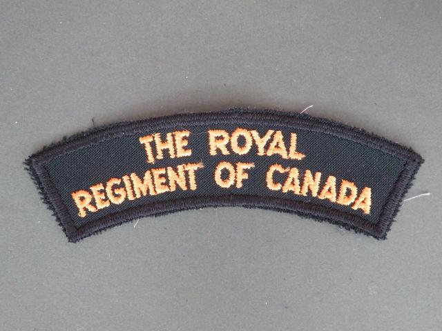 Canada Post WW2 The Royal Regiment Of Canada Shoulder Title